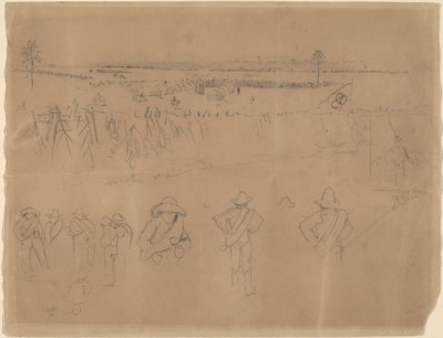Alignements et tranchées (recto) - Winslow Homer