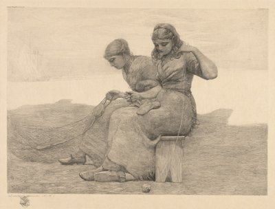 Réparer les déchirures, 1888 - Winslow Homer