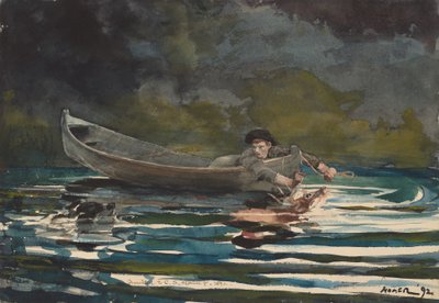 Esquisse pour Chien et Chasseur, 1891-1892 - Winslow Homer
