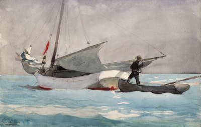 Ranger la voile - Winslow Homer