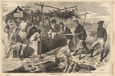 Action de Grâce au Camp, de Harper - Winslow Homer