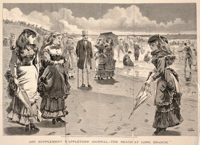 The Beach at Long Branch, tiré de Appletons