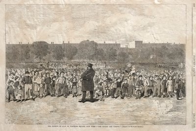 Le 4 juillet à Tompkins Square, New York - Les soldats arrivent, 1868 - Winslow Homer