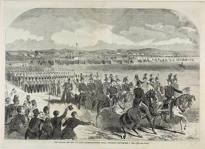 La grande revue au camp Massachusetts, près de Concord - Winslow Homer