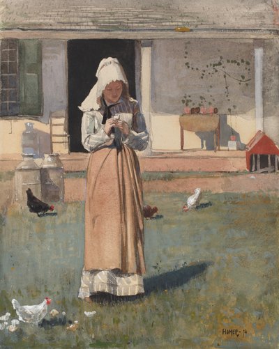 Le Poulet Malade, 1874 - Winslow Homer