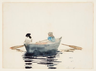 Deux filles dans une barque - Winslow Homer