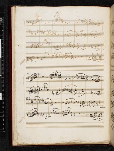 Adagio et fugue en do mineur, K. 546, Add. 28996, f.7v - Wolfgang Amadeus Mozart