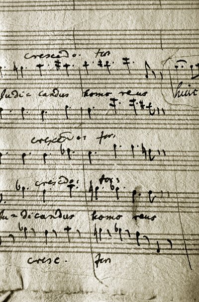 Partition de travail du Requiem de Wolfgang Amadeus Mozart (partition musicale) - Wolfgang Amadeus Mozart