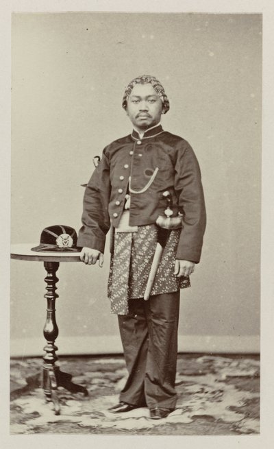 Portrait du régent de Blora - Woodbury and Page