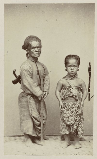 Portrait de deux petites personnes - Woodbury and Page