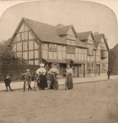 Lieu de naissance de Shakespeare, Stratford-upon-Avon, Angleterre, 1896 - Works and Sun Sculpture Studios