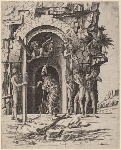 Descente aux limbes - Workshop of Andrea Mantegna