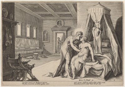 Apollon abusant de Leucothoé - Workshop of Hendrick Goltzius, after Hendrick Goltzius