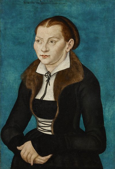 French : Katharina von Bora en demi-figure vers la gauche Katharina of Bora - workshop of Lucas Cranach the Elder