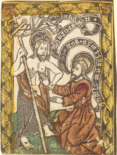 Le Christ apparaissant à Saint Thomas - Workshop of Master of the Borders with