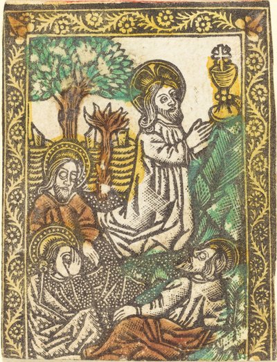 Le Christ au mont des Oliviers - Workshop of Master of the Borders with