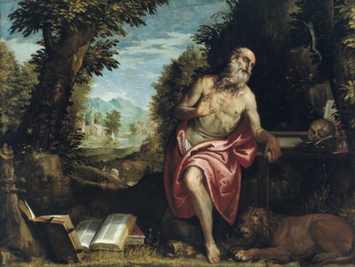 Saint Jérôme dans le désert, 1585-1590 - Workshop of Veronese