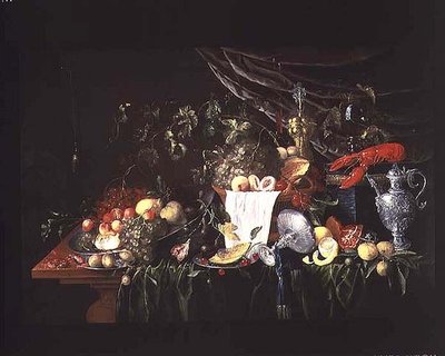 Nature morte avec fruits et homard - Wouter Mertens