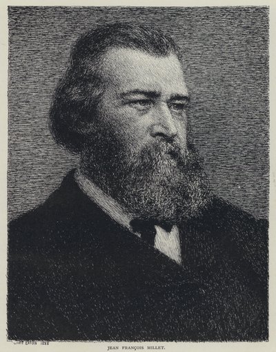 Jean François Millet, peintre français (lithographie) - Wyatt Eaton