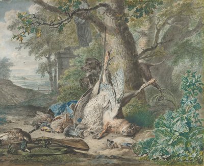 Nature morte de chasse dans une forêt, 1784 - Wybrand Hendriks