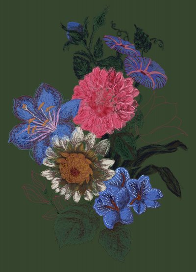 Bouquet de jardin haut en couleur - XHOZUCAN