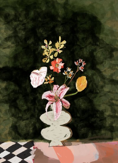 Nature morte florale vibrante - XHOZUCAN