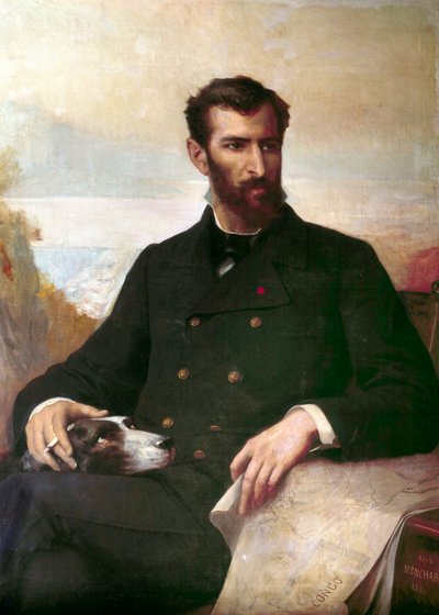 Portrait de Pierre Savorgnan de Brazza - Xavier Alphonse Monchablon