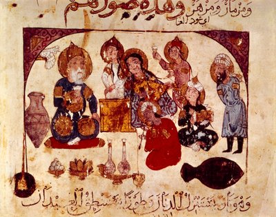 Abou-Zayd à la taverne Hanah, miniature de 