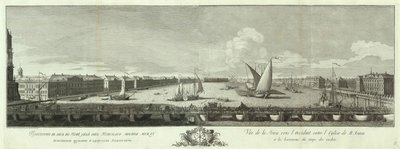 Vue de la rivière Neva entre l