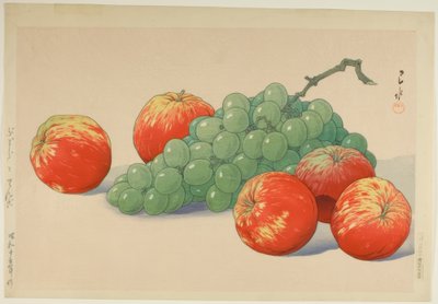 Raisins et pommes (Budo to ringo) - Yoshida Hiroshi