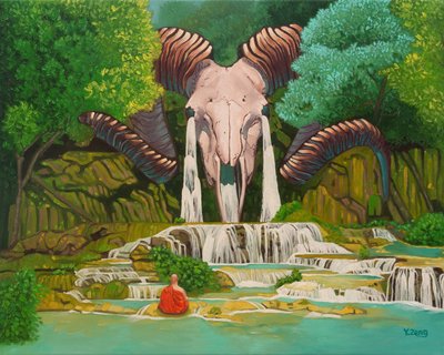 Crâne de bélier cascade, 2023 - Yue Zeng