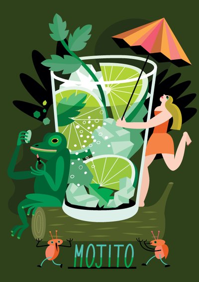 Mojito, 2017 (illustration vectorielle) - Yulia Drobova