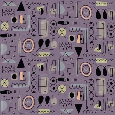 Motif sans couture, 2018 (graphique vectoriel) - Yulia Drobova