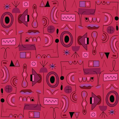 Motif sans couture, 2018, graphique vectoriel - Yulia Drobova