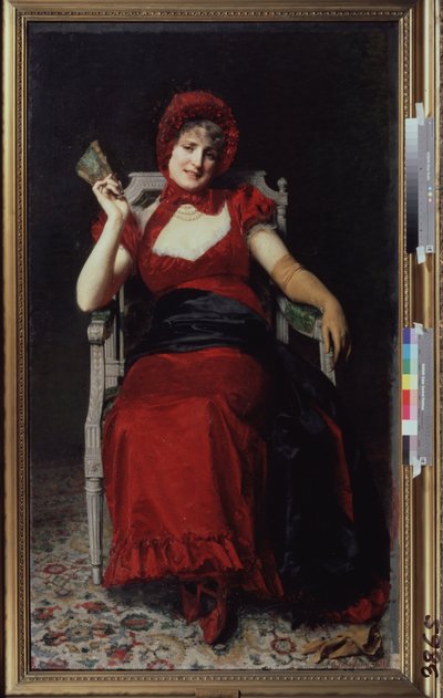 Femme dans une robe style Directoire - Yury Jacovlevich Lehman