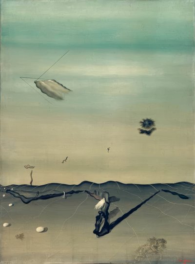 Ohne Titel (Das Flugzeug) von Yves Tanguy