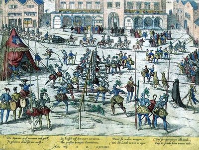 Tournoi tenu à Bruxelles par les Espagnols pour remonter le moral des soldats et souligner que les Pays-Bas leur appartenaient désormais - Zacharias (school of) Dolendo