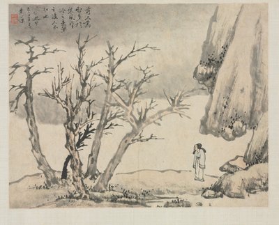 Album de paysages dans divers styles: Paysage enneigé - Zha Shibiao