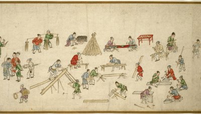 Scènes de rue en temps de paix - Zhu Yu