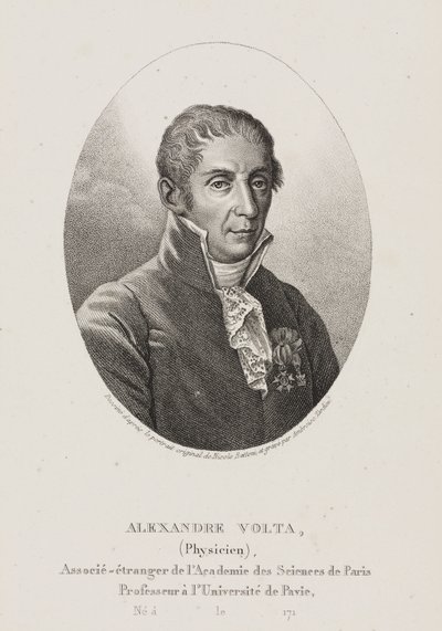 Alessandro Volta, physicien et inventeur italien, vers 1800 - Frederick (attr. to) Barnard