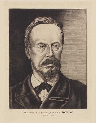 Alexandre-Stephanovich Popov, physicien russe, vers 1905 - Frederick (attr. to) Barnard