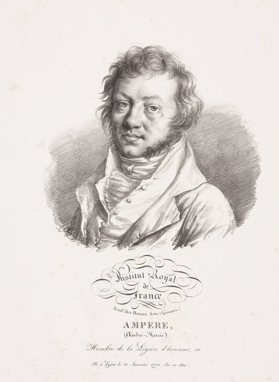 Andre-Marie Ampere, physicien et mathématicien français, vers 1820 - Frederick (attr. to) Barnard