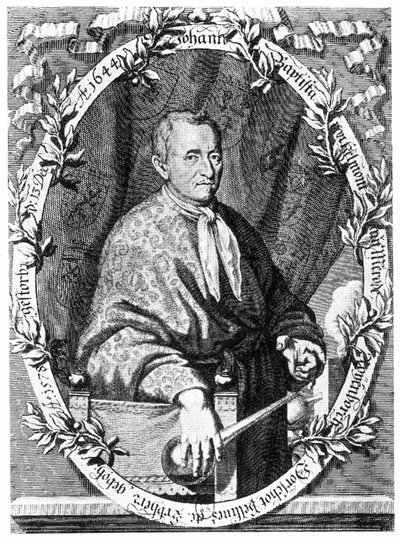 Joannes Baptiste van Helmont, chimiste et médecin belge, vers 1630 - Ferdinand Georg Waldmuller