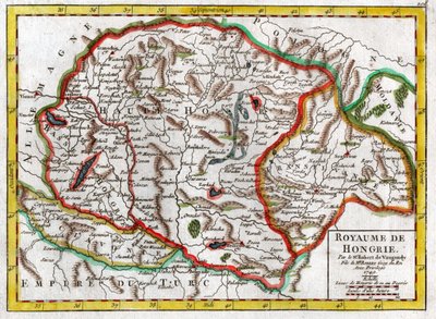 Carte de la Hongrie 1749 - . .