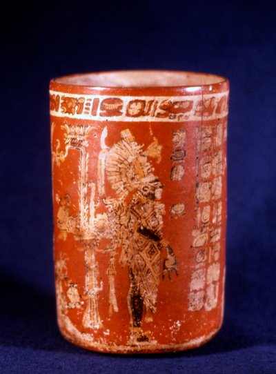 Vase funéraire maya de Uaxactun, Guatemala, phase Tepeu - Hippolyte Lalaise Devéria
