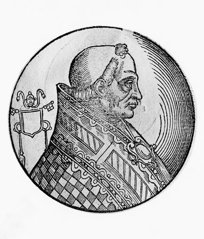 Portrait de Boniface II (mort en 532), 55ème pape de l