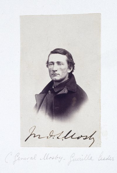 Portrait du général Mosby, chef de guérilla confédéré, vers 1863 - Frederick (attr. to) Barnard