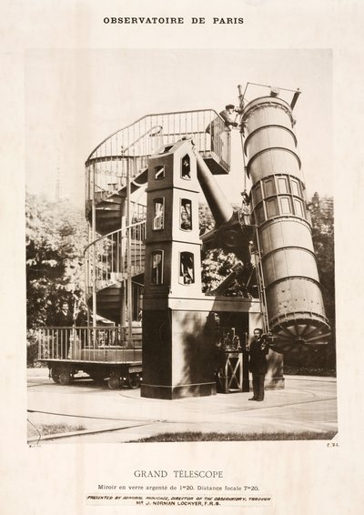 Télescope réflecteur, Observatoire de Paris - Frederick (attr. to) Barnard