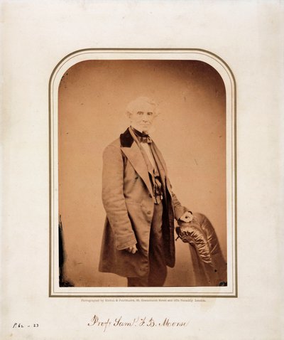 Samuel F B Morse, artiste américain et inventeur du code Morse, vers 1870 - Frederick (attr. to) Barnard