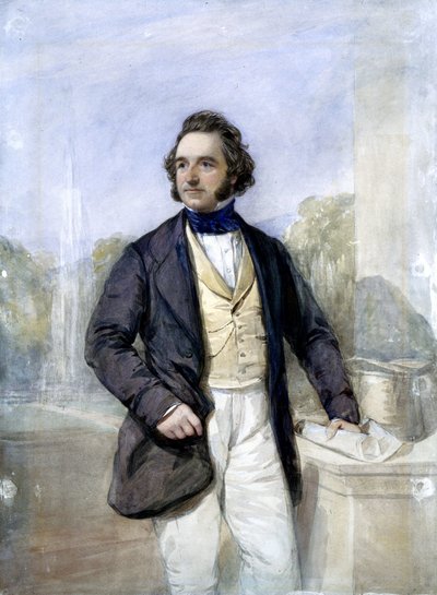 Sir Joseph Paxton, architecte anglais et concepteur du Crystal Palace, vers 1851 - Ferdinand Georg Waldmuller